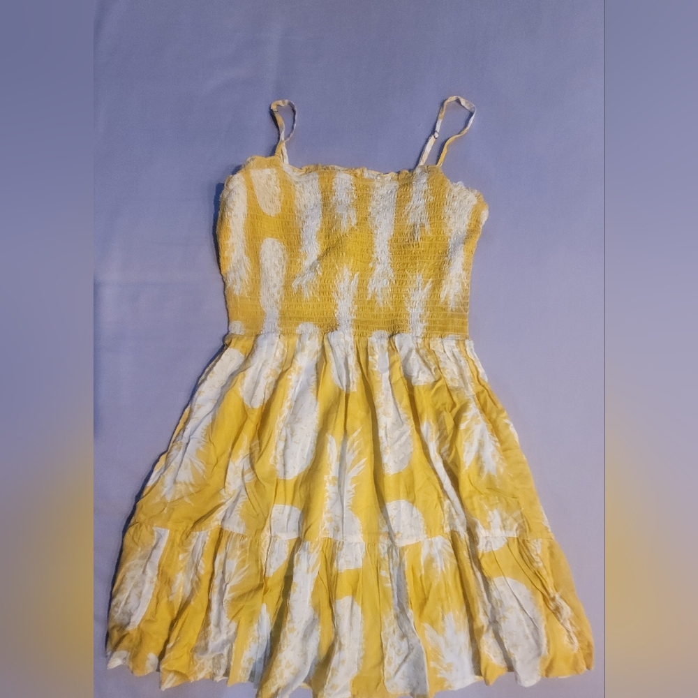 NWT Anthropologie Yellow and White Kids Casual Dress